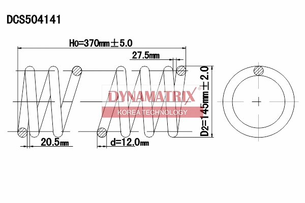 Ressort de suspension DYNAMATRIX DCS504141