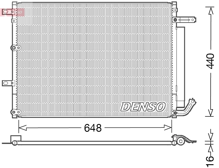 Condenseur, climatisation DENSO DCN06018