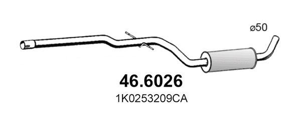 Silencieux central ASSO 46.6026