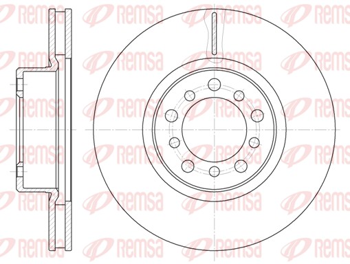 Disque de frein REMSA 6345.10