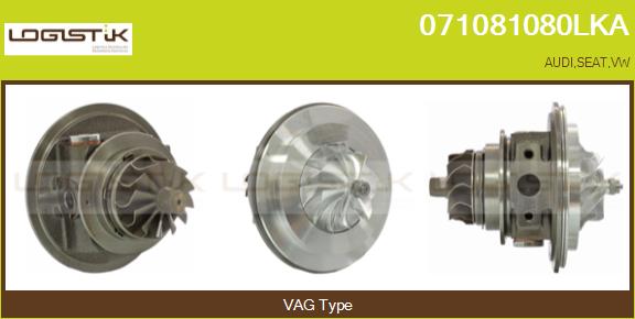 Groupe carter, turbocompresseur LGK 071081080LKA