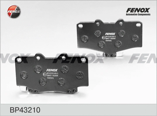 Kit de plaquettes de frein, frein à disque FENOX BP43210