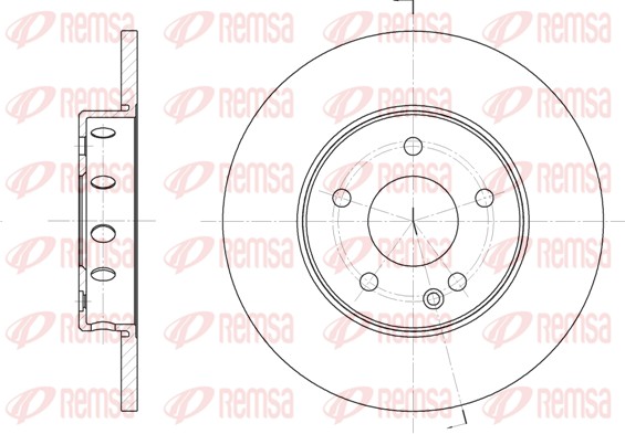 Disque de frein REMSA 6310.00