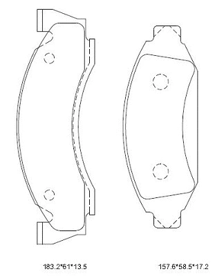 Kit de plaquettes de frein, frein à disque ASIMCO KD6325