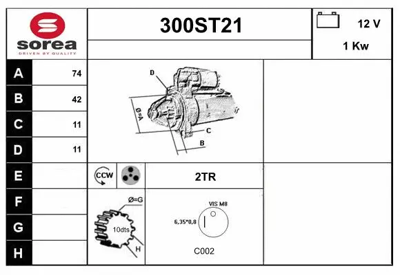 Démarreur STARTCAR 300ST21