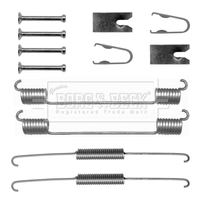 Kit d'accessoires, mâchoire de frein BORG & BECK BBK6253