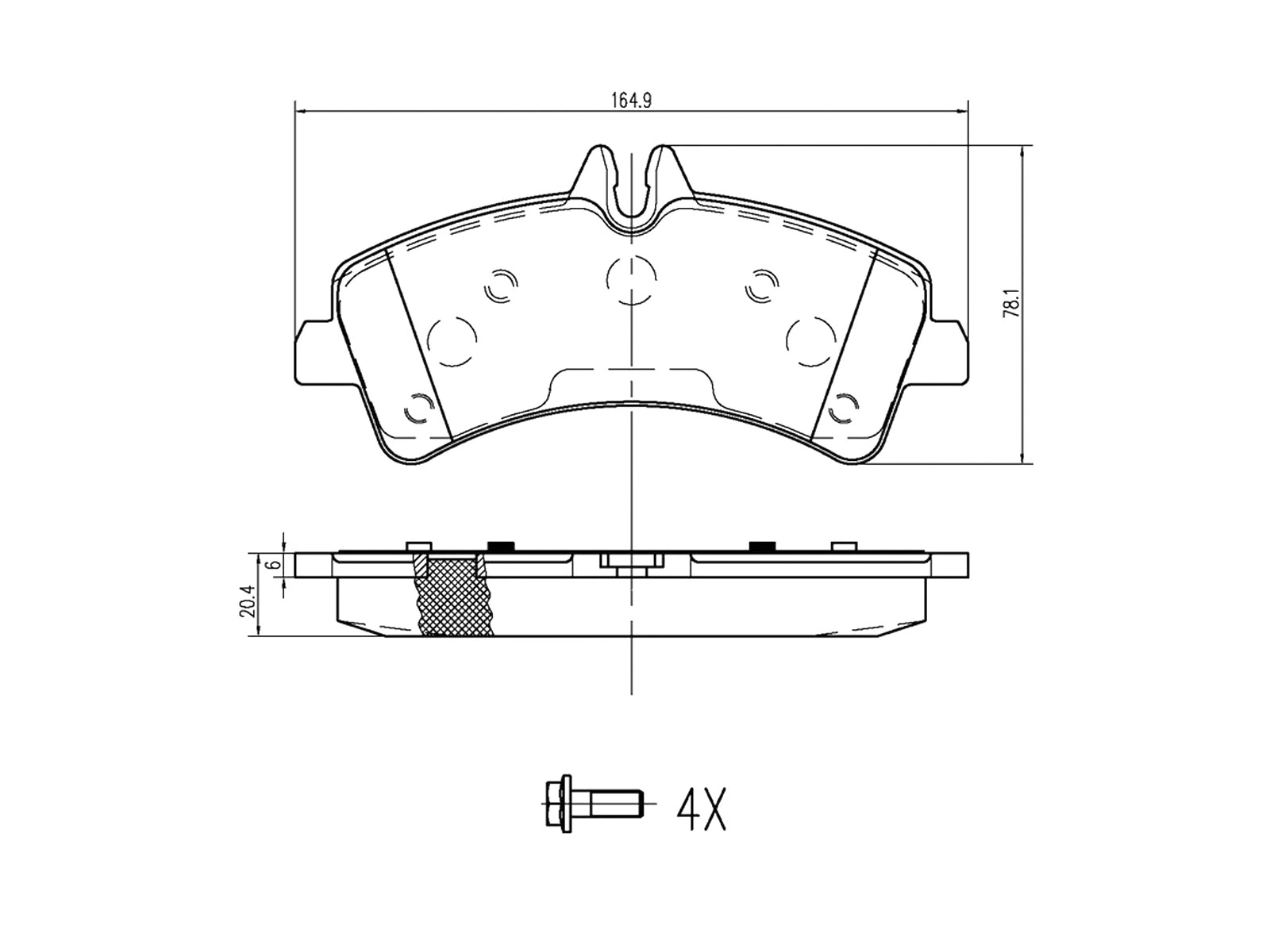 Kit de plaquettes de frein, frein à disque A.Z. Meisterteile AZMT-44-022-1463