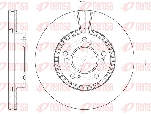 Disque de frein REMSA 6586.10