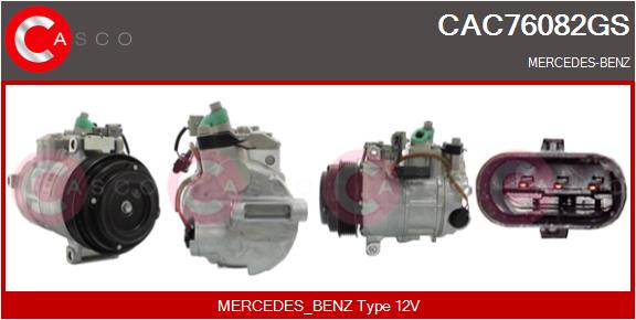 Compresseur, climatisation CASCO CAC76082GS