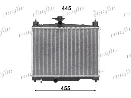 Radiateur, refroidissement du moteur FRIGAIR 0115.3041