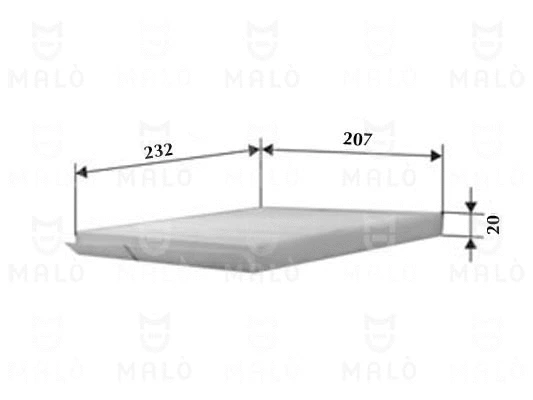 Filtre, air de l'habitacle AKRON-MALÒ 1531141