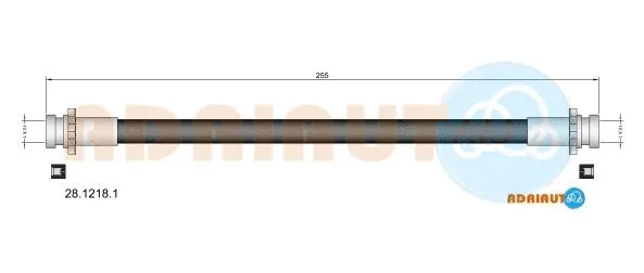Flexible de frein ADRIAUTO 28.1218.1