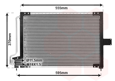 Condenseur, climatisation VAN WEZEL 37005209