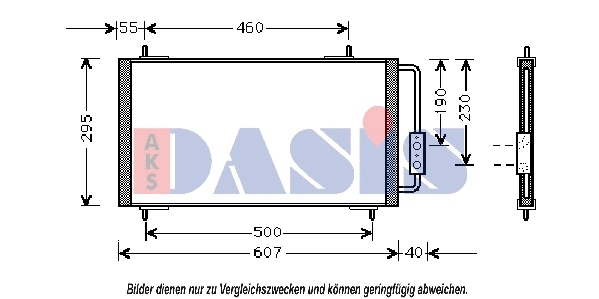 Condenseur, climatisation AKS DASIS 022290N