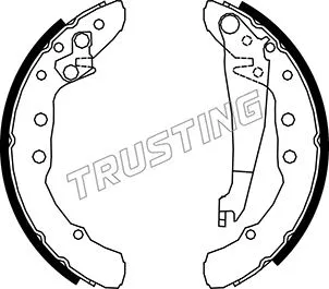 Jeu de mâchoires de frein TRUSTING 016.021