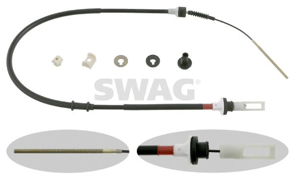 Tirette à câble, commande d'embrayage SWAG 70 91 2756