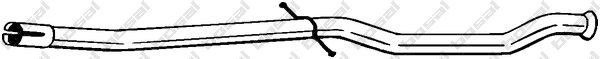 Tube de réparation, catalyseur KLOKKERHOLM 889-537