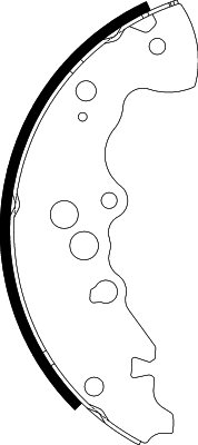 Jeu de mâchoires de frein NISSHINBO NS9004