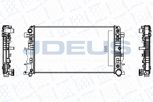 Radiateur, refroidissement du moteur JDEUS M-0170890