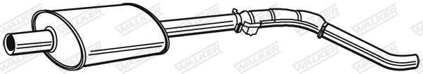 Silencieux central WALKER 22045