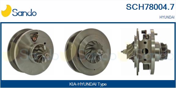 Groupe carter, turbocompresseur SANDO SCH78004.7