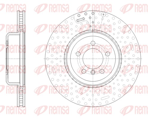 Disque de frein REMSA 61651.10