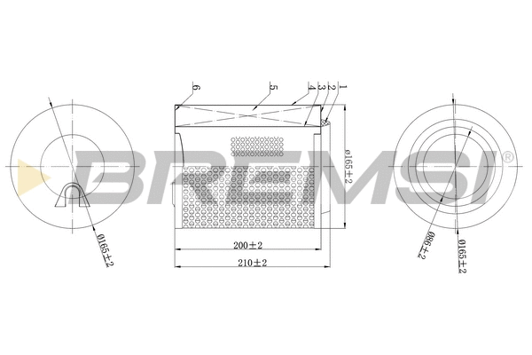Filtre à air BREMSI FA2199