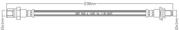 Flexible de frein JURATEK JBH1017