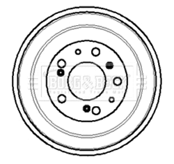 Tambour de frein BORG & BECK BBR7011