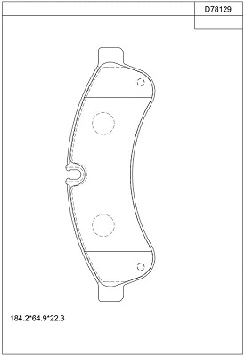 Kit de plaquettes de frein, frein à disque ASIMCO KD78129