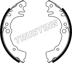 Jeu de mâchoires de frein TRUSTING 026.350