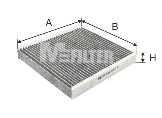 Filtre, air de l'habitacle MFILTER K 9104C
