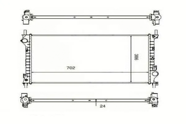 Radiateur, refroidissement du moteur ORDONEZ 2060284