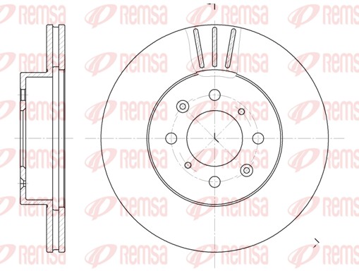 Disque de frein REMSA 6367.10