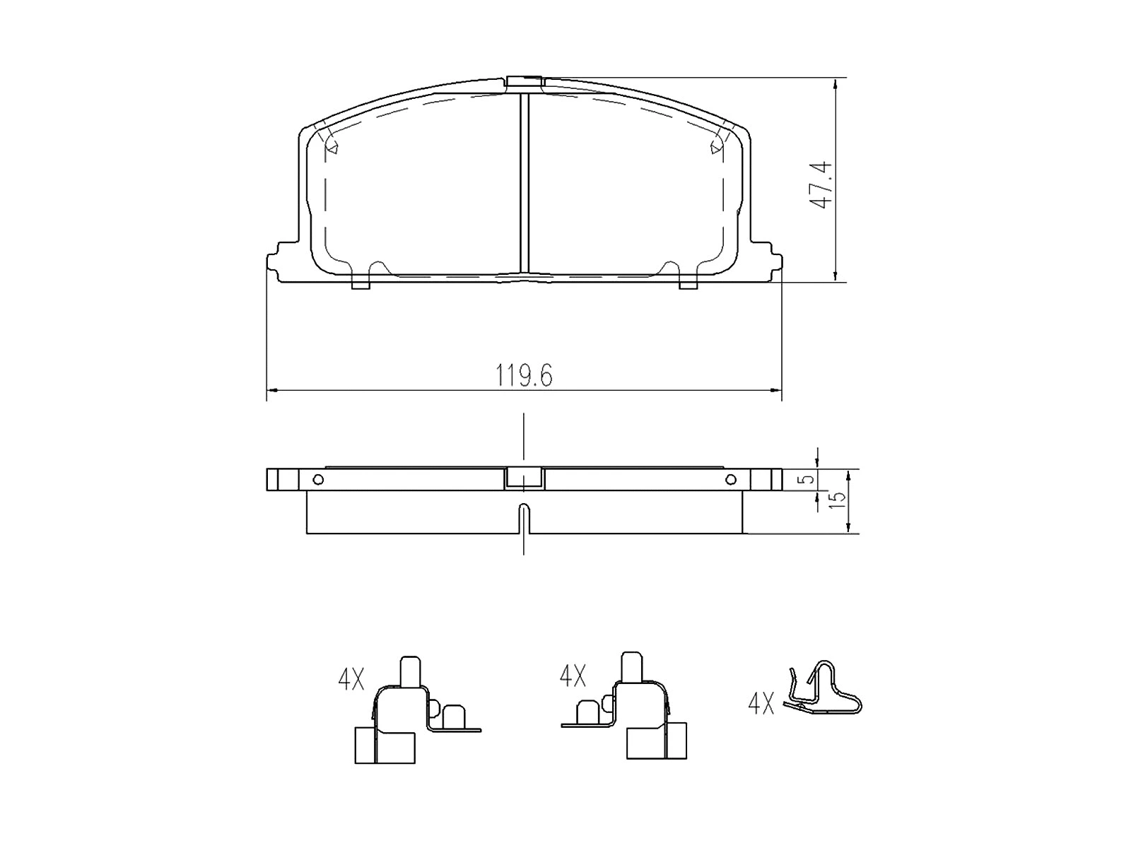 Kit de plaquettes de frein, frein à disque A.Z. Meisterteile AZMT-44-022-1277