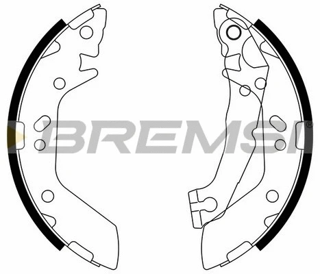 Jeu de mâchoires de frein BREMSI GF0740