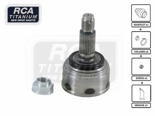 Jeu de joints, arbre de transmission RCA FRANCE HO17
