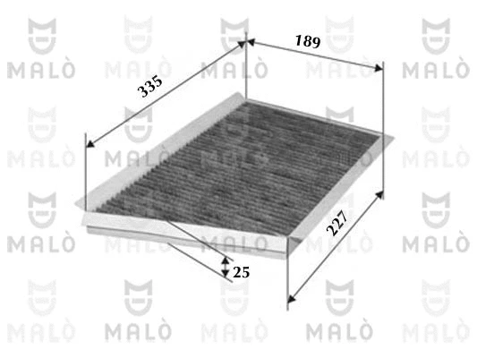 Filtre, air de l'habitacle AKRON-MALÒ 1530662