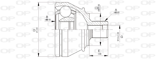 Jeu de joints, arbre de transmission OPEN PARTS CVJ5667.10