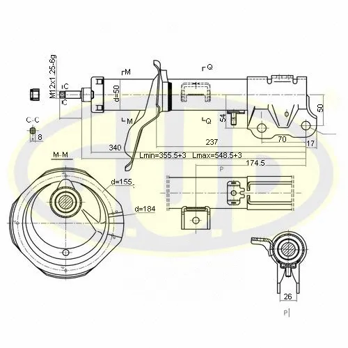 Amortisseur G.U.D. GSA339104