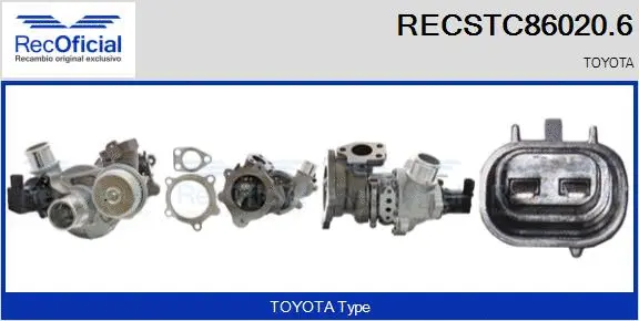 Turbocompresseur, suralimentation RECOFICIAL RECSTC86020.6