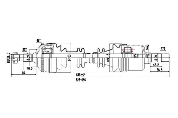 Arbre de transmission DYNAMATRIX DDS210141