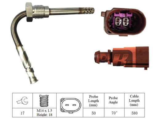 Capteur, température des gaz LEMARK LXT112