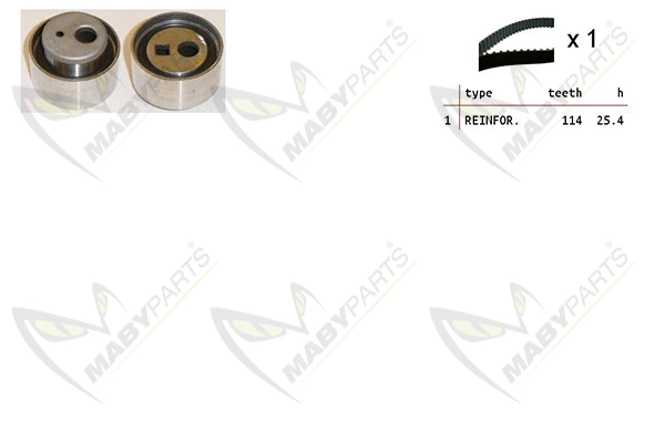 Kit de courroie crantée MABYPARTS OBK010206
