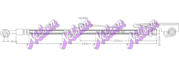 Flexible de frein KAWE H6086