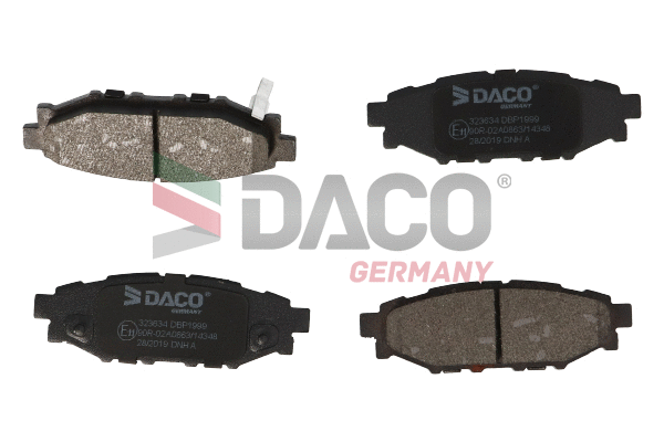 Kit de plaquettes de frein, frein à disque DACO Germany 323634