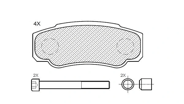Kit de plaquettes de frein, frein à disque KLAXCAR FRANCE 24169z