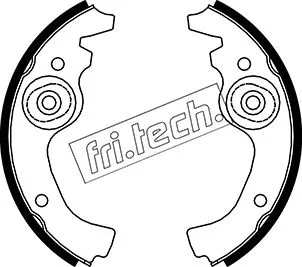 Jeu de mâchoires de frein fri.tech. 1034.038