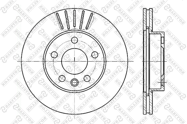 Disque de frein STELLOX 6020-4768V-SX