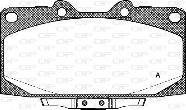 Kit de plaquettes de frein, frein à disque OPEN PARTS BPA0599.12